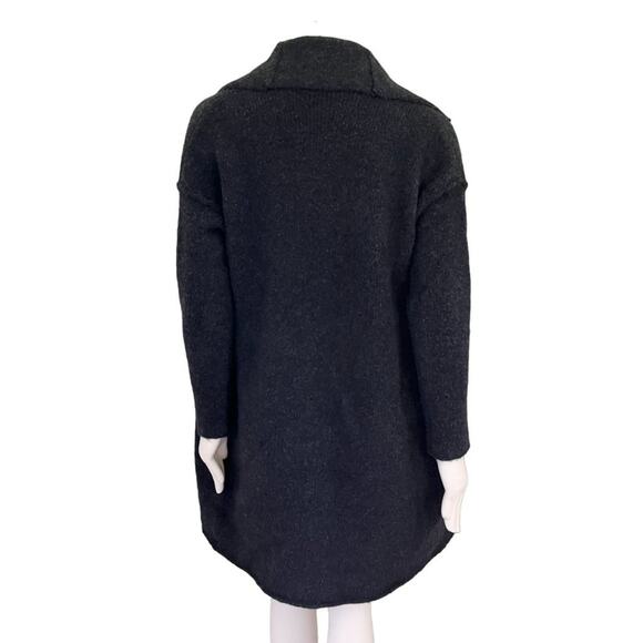 JAMES PERSE Blanket Coat in Charcoal Gray  Merino Wool Yak Hair  SZ XS - Picture 8 of 12